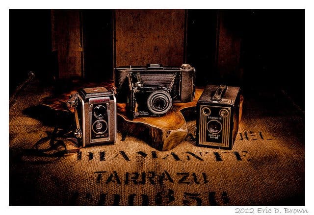 Foto Friday - Light Painting Old Cameras